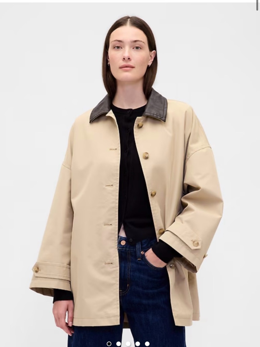 Gap Twill Oversized Trench Coat